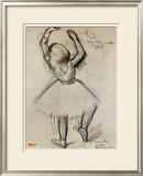 Backview of a Dancer Framed Giclee Print by Edgar Degas