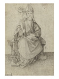 Un évêque reproduction procédé giclée par Martin Schongauer