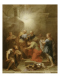 Ananie imposant les mains à Saint Paul Giclee Print by Jean Restout