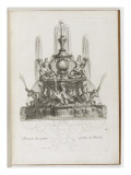 " Recueil de divers dessins de Fontaines et de Frises maritimes Reproduction procédé giclée par Jean Audran