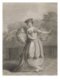 Une jeune femme de Tahiti dansant Giclee Print by William Hodges