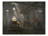 Une forge reproduction procédé giclée par Fernand Cormon