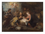 Adoration des bergers Reproduction procédé giclée par Bartolome Esteban Murillo