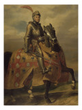 André de Montfort de Laval, seigneur de Loheac, amiral en 1437, Maréchal de France en 1439 Reproduction procédé giclée par Eloi Firmin Feron