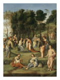Allégorie à la cour d'Isabelle d'Este Lámina giclée por Lorenzo Costa