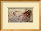Sketch of a Roaring Lion Framed Giclee Print by Leonardo da Vinci 