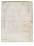 Album Dummy: a Room With, on the Right, a Fireplace Giclee Print by Gabriel Jacques de Saint-Aubin