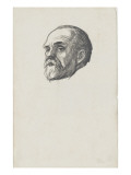 Album: Head of Emile Zola, Three Quarters to the Left reproduction procédé giclée par Théophile Steinlen