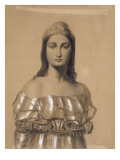 Figure allégorique de la Liberté enchainée reproduction procédé giclée par Luigi Calamatta