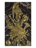 12 trophées de bronze de la Galerie des Glaces, mur Sud, côté Salon de la Paix : trophée sud-est Giclée-Druck von Jacques Buirette
