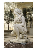 Vénus accroupie dite aussi Vénus pudique ou Vénus honteuse reproduction procédé giclée par Antoine Coysevox