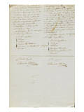 Copie des rapports expliquant l'échec de l'expédition de Sardaigne en 1793 Reproduction procédé giclée
