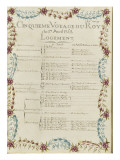 " Voyages du roi au château de Choisy " en 1752 : 17 avril 1752 : logement Giclee Print by de Sainte Marie Brain