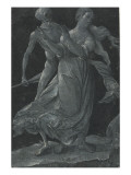 Une femme et la mort reproduction procédé giclée par Hans Baldung Grien
