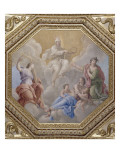 Appartements d'été de la reine Anne d'Autriche : Chambre de Parade et cabinet sur l'eau Giclee Print by Giovanni Francesco Romanelli