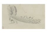 Colonne Trajane (Rome) : aigle et guirlande décorant le piédestal Lámina giclée por Eugène Viollet-le-Duc