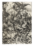 Apocalypse selon Saint Jean - Les 4 cavaliers Giclée-Druck von Albrecht Dürer