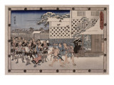 Acte XI, attaque nocturne, 4 : la retraite Lámina giclée por Ando Hiroshige