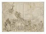 Contento' Jupiter Orders Mercury to Remove Fortune Giclee Print by Adam Elsheimer