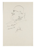 "Le cirque en images" : Autoportrait de Grock reproduction procédé giclée