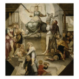 Allégorie de la Justice Giclée-tryk af Domenico Beccafumi Allégorie de la Justice Giclée-tryk af Domenico Beccafumi
