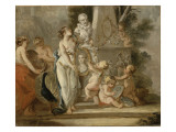 Allégorie autour du buste d'Henri IV et d'un médaillon représentant la Comtesse de Gramont Giclee-trykk av Nicolas Guy Brenet Allégorie autour du buste d'Henri IV et d'un médaillon représentant la Comtesse de Gramont Giclee-trykk av Nicolas Guy Brenet