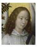 Ange tenant un rameau d'olivier reproduction procédé giclée par Hans Memling