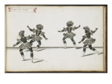 Album ; Ballet du Chasteau de Bicêtre ; " Entrée des Lutins"; quatre figures Giclee Print by Daniel Rabel
