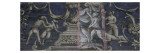 Appartements du Connétable : poutre centrale ornée d'une frise de grotesques reproduction procédé giclée