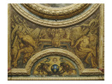 Antichambre du Grand Couvert de la Reine : extrémité ouest du plafond Giclée-Druck von Claude Vignon
