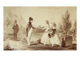 "Napoleon to St. Helena Island. the Miss Balcombe " Giclee Print by Edouard-Auguste Villain