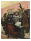 Une séance du jury de peinture au Salon des Artistes français (1883 ) reproduction procédé giclée par Henri Gervex