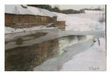 Une fabrique en Norvège reproduction procédé giclée par Fritz Thaulow