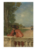 Un cardinal accoudé à une balustrade Giclee Print by Ferdinand Heilbuth