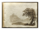 Album of Drawings Charlotte Napoleon: View of a Lake Giclee Print