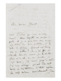 Recueil de lettres et esquisses : lettre autographe à Pauline Viardot Giclee-trykk av Hector Berlioz Recueil de lettres et esquisses : lettre autographe à Pauline Viardot Giclee-trykk av Hector Berlioz