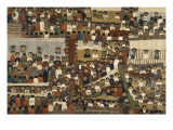 "Mercato", le marché d'Addi-Abeba Giclée-Druck
