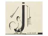 "le coq gaulois"dessin d'Edward Steichen Reproduction procédé giclée
