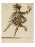 Album factice : Un danseur tenant une torche de la main gauche Lámina giclée por Gabriel Jacques de Saint-Aubin