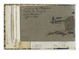 Album factice  : Etude d'une maison reproduction procédé giclée par Johan Barthold Jongkind