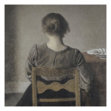 "Huile" (repos) Giclee Print by Vilhelm Hammershoi