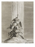 " Recueil de divers dessins de Fontaines et de Frises maritimes Reproduction procédé giclée par Jean Audran