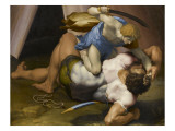 Combat de David et Goliath Giclée-Druck von Daniele Da Volterra