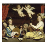 Konzert Giclée-Druck von Gerrit Van Honthorst