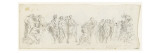 Composition à quatre groupes de figures drapées Giclée-Druck von Arnould de Vuez
