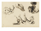 Album: Education: Man Seen from Above; Arm Chest Half Giclee Print by Eugene Delacroix