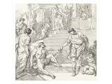 Album: the Presentation of the Virgin in the Temple reproduction procédé giclée par Jacques-Louis David
