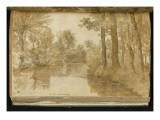 Album: Landscape, Trees Along the Water around 1775 Impressão giclée por Pierre Henri de Valenciennes