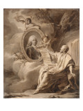 Allégorie à Jean-Fédéric Phelippeaux, comte de Maurepas (1701-1781) Giclee-trykk av Nicolas Guy Brenet Allégorie à Jean-Fédéric Phelippeaux, comte de Maurepas (1701-1781) Giclee-trykk av Nicolas Guy Brenet
