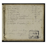 Album : Notes manuscrites Giclée-Druck von Pierre Henri de Valenciennes